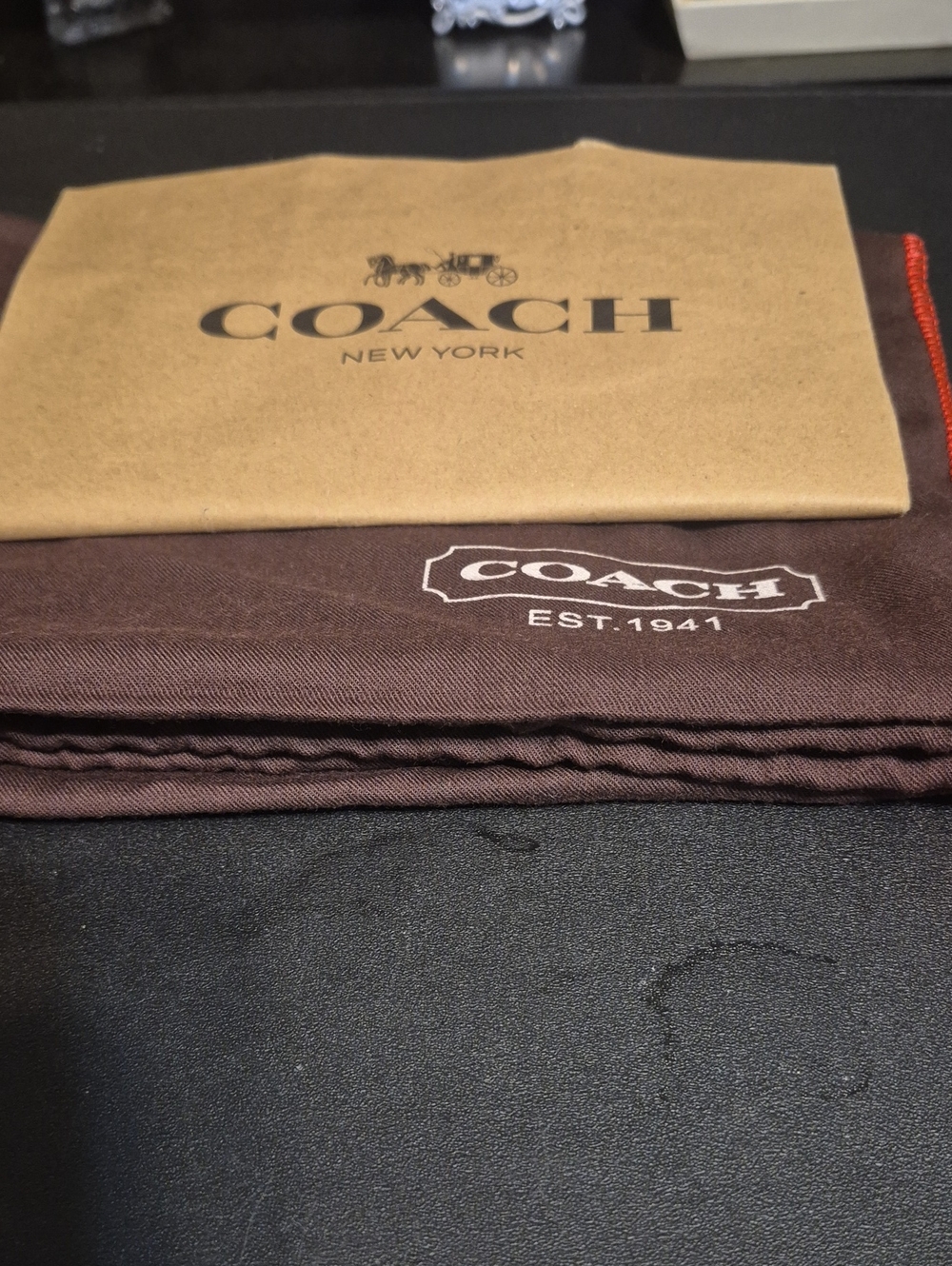 Coach Dust Bag And Small Shopping Bag